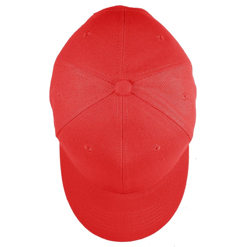 TZ Promise 12 Pack Wholesale Unisex Plain Solid Color Adjustable Baseball Caps Hats (Red) - Image 3